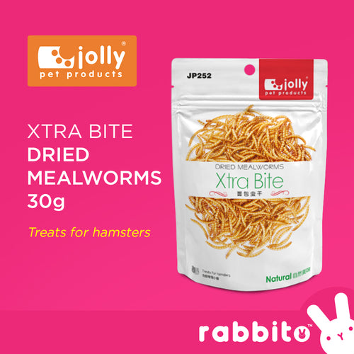 Jolly Xtra Bite Dried Meal Worms 30g Treats for hamsters